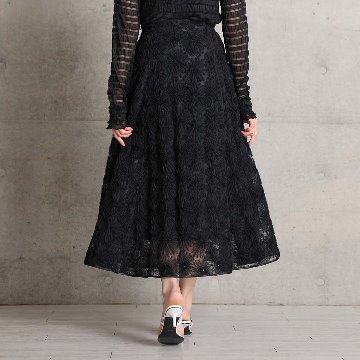 4月上旬お届け予定『Couturière』 Flare skirt　BLACKの画像