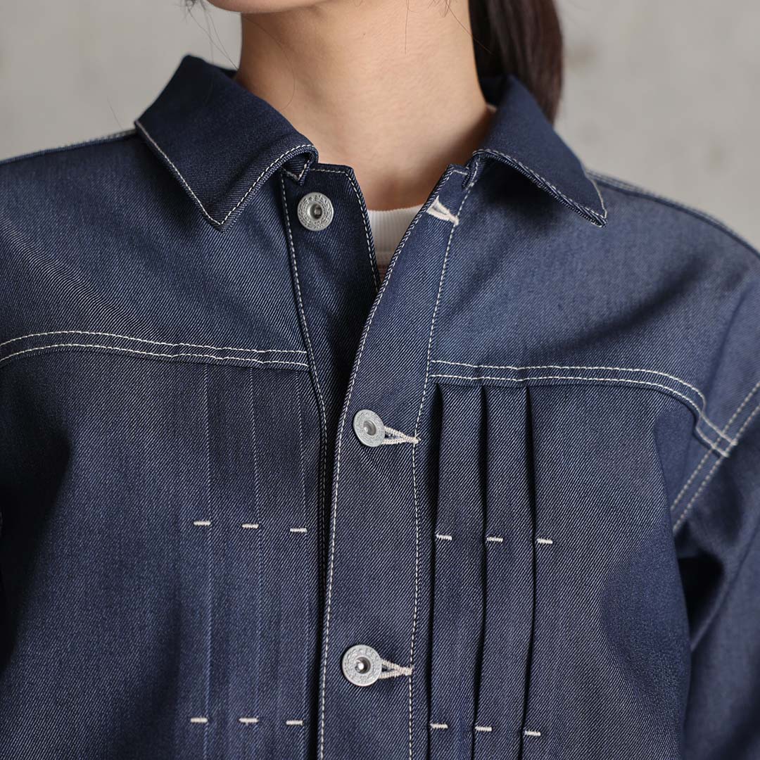 4月上旬お届け予定『Dress Denim』 Denim jacket　NAVY DENIMの画像