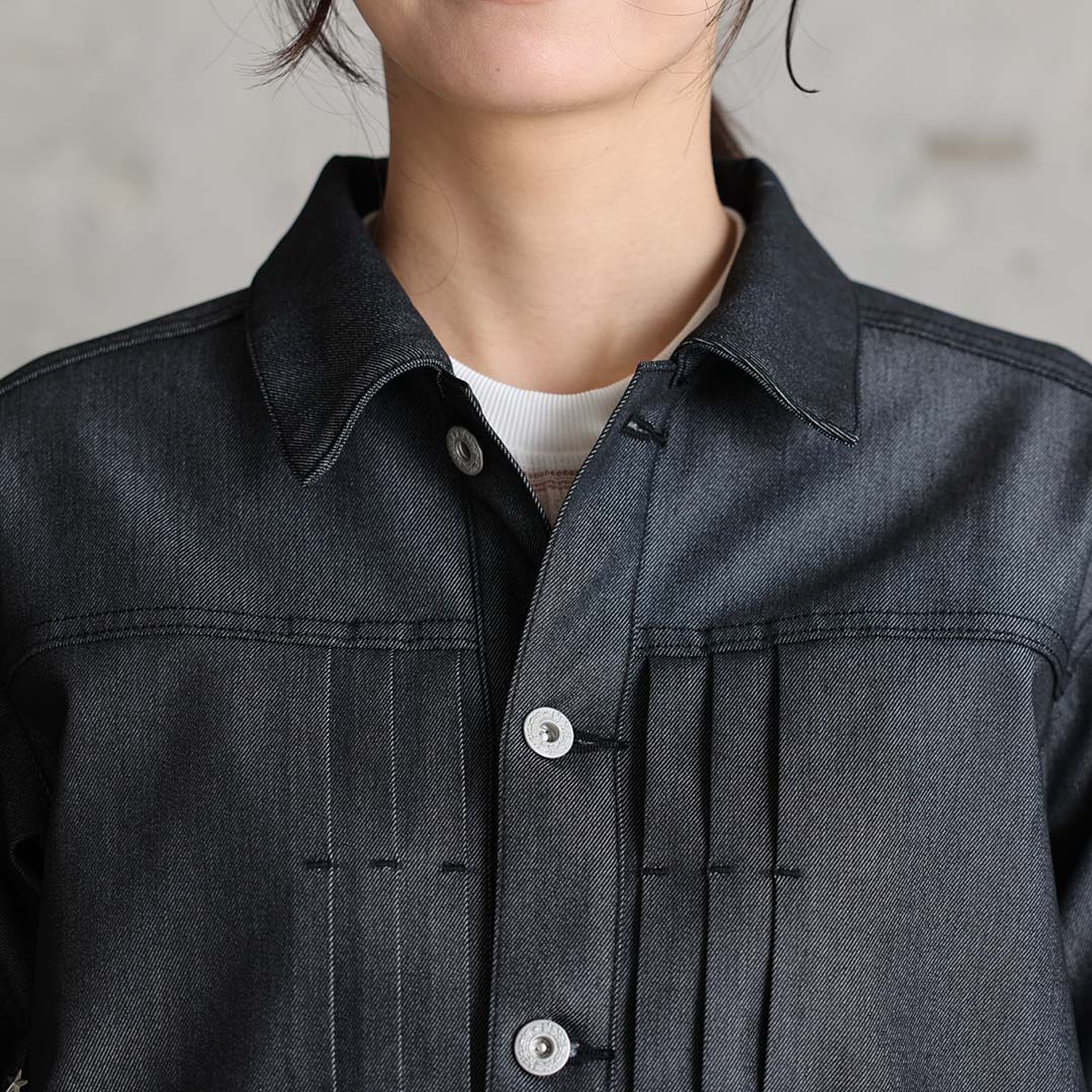 4月上旬お届け予定『Dress Denim』 Denim jacket BLACK DENIMの画像