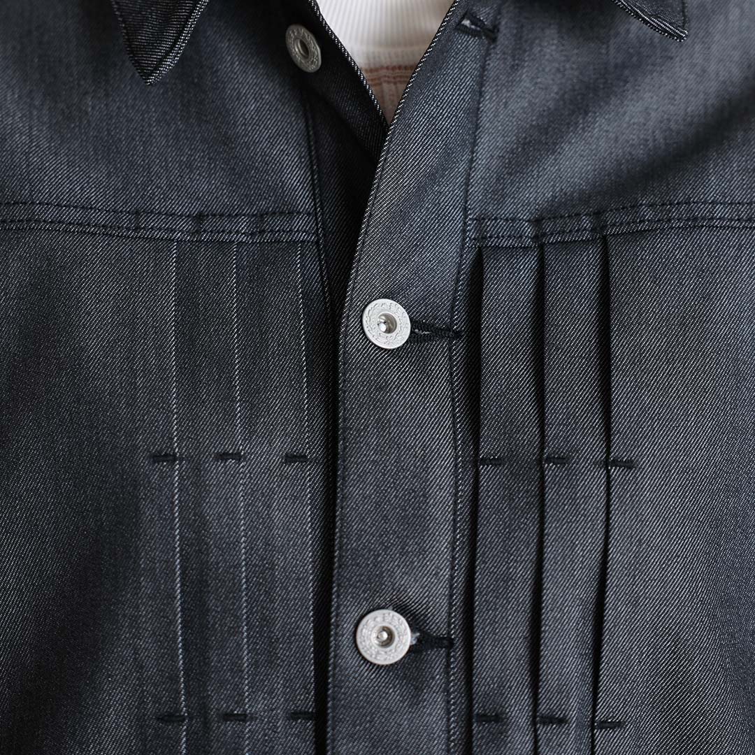 4月上旬お届け予定『Dress Denim』 Denim jacket BLACK DENIMの画像