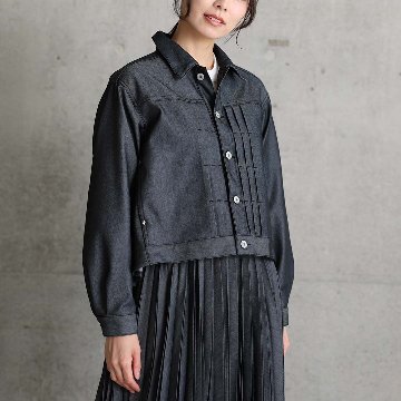 4月上旬お届け予定『Dress Denim』 Denim jacket BLACK DENIMの画像