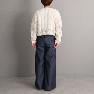 4月上旬お届け予定『Dress Denim』 Tuck pants NAVY DENIMの画像