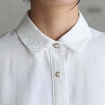 3月上旬お届け予定『Cuff links Shirts』　Dolman Sleeve Shirts　WHITEの画像