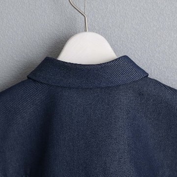 3月上旬お届け予定『Cuff links Shirts』 Dolman Sleeve Shirts　NAVY DENIMの画像