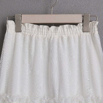 5月上旬お届け予定『Stella tulle』 Tiered skirt WHITEの画像
