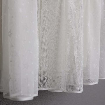 5月上旬お届け予定『Stella tulle』 Tiered skirt WHITEの画像