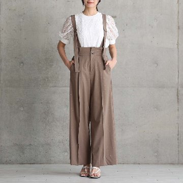 3月上旬お届け予定『Stella dot』 Suspenders pants MOCHAの画像