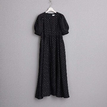 5月上旬お届け予定『Stella dot light』 Long dress BLACKxSILVERの画像