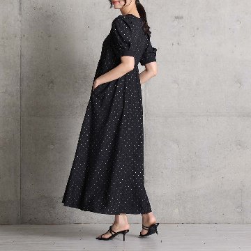 5月上旬お届け予定『Stella dot light』 Long dress BLACKxSILVERの画像