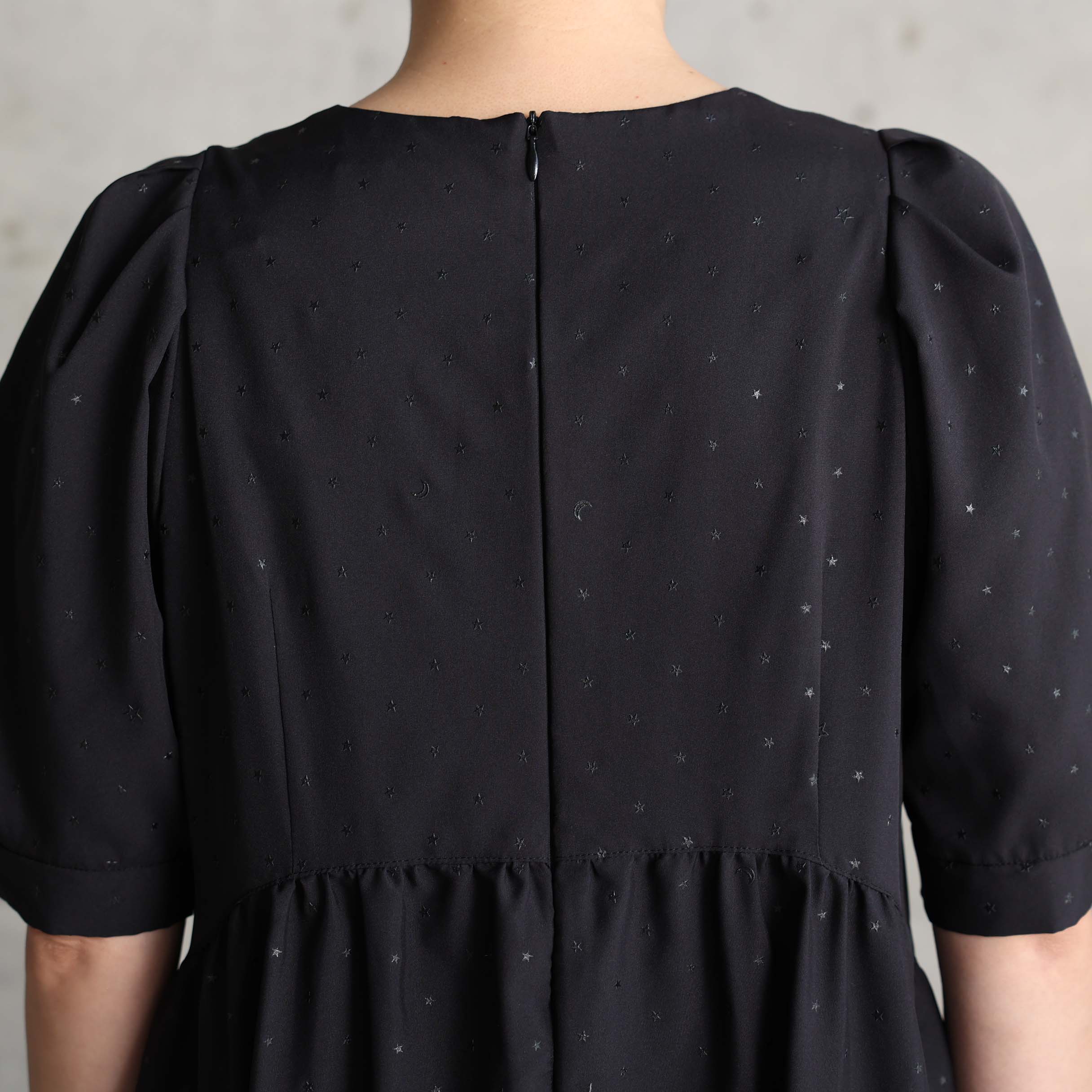 5月上旬お届け予定『Stella dot light』 Long dress BLACKxBLACKの画像