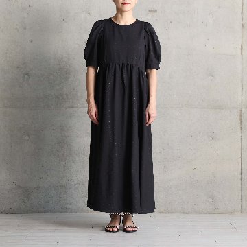 5月上旬お届け予定『Stella dot light』 Long dress BLACKxBLACKの画像