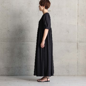 5月上旬お届け予定『Stella dot light』 Long dress BLACKxBLACKの画像
