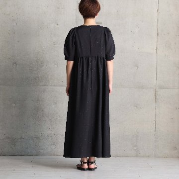 5月上旬お届け予定『Stella dot light』 Long dress BLACKxBLACKの画像