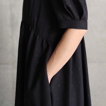 5月上旬お届け予定『Stella dot light』 Long dress BLACKxBLACKの画像