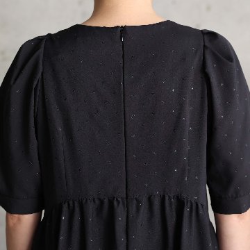 5月上旬お届け予定『Stella dot light』 Long dress BLACKxBLACKの画像