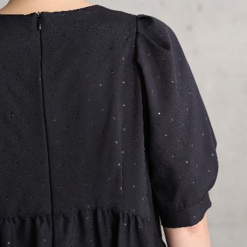 5月上旬お届け予定『Stella dot light』 Long dress BLACKxBLACKの画像