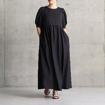 5月上旬お届け予定『Stella dot light』 Long dress BLACKxBLACKの画像