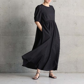 5月上旬お届け予定『Stella dot light』 Long dress BLACKxBLACKの画像