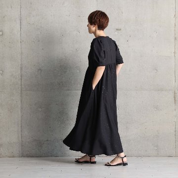 5月上旬お届け予定『Stella dot light』 Long dress BLACKxBLACKの画像