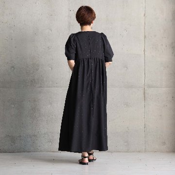 5月上旬お届け予定『Stella dot light』 Long dress BLACKxBLACKの画像