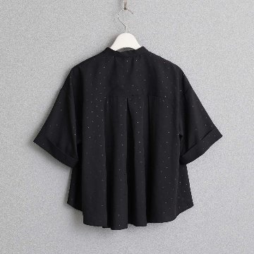 5月上旬お届け予定『Stella dot light』 Short blouse BLACKxBLACKの画像