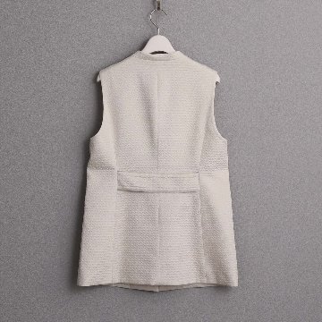 4月上旬お届け予定『Stella matelasse』 Short gilet ECRUの画像