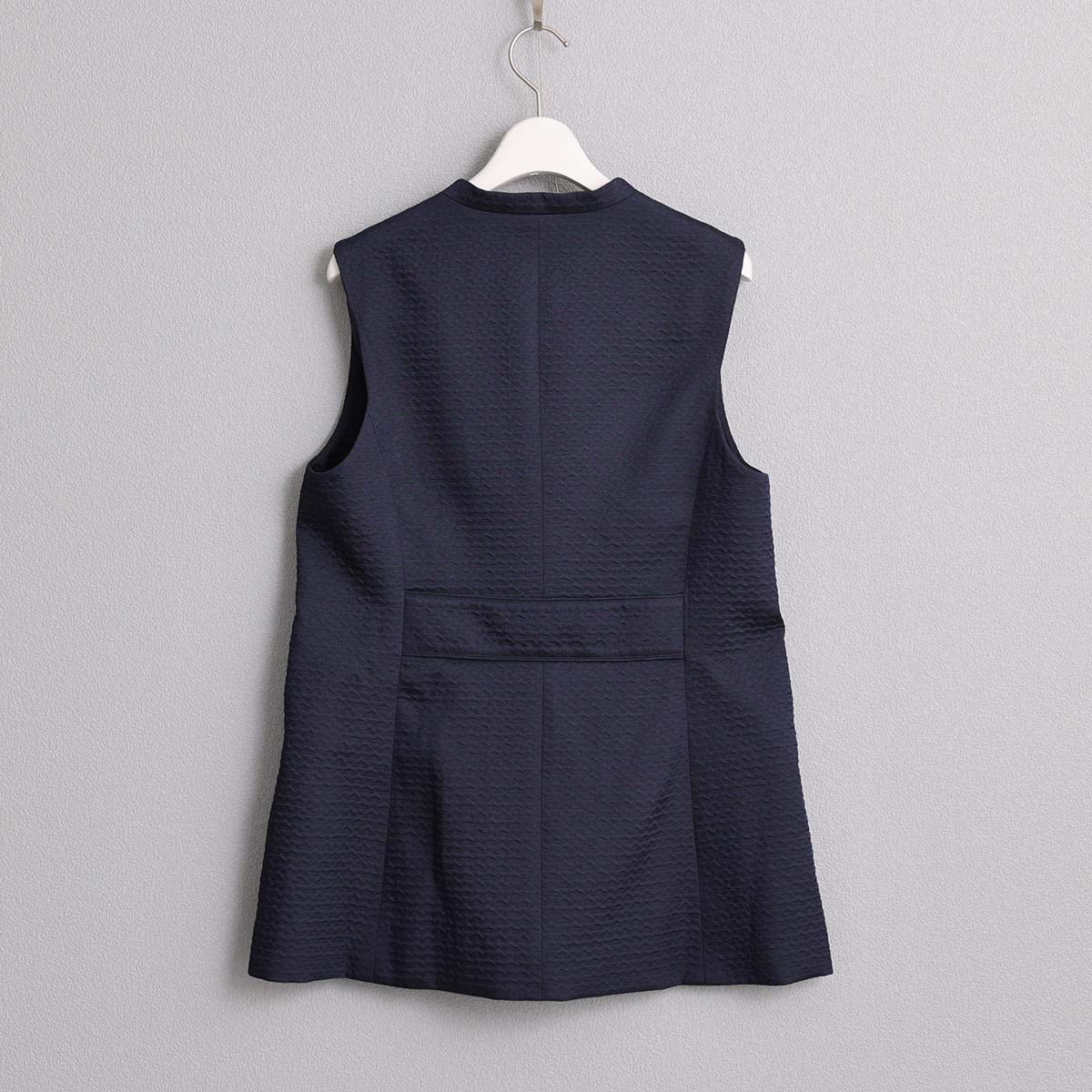 4月上旬お届け予定『Stella matelasse』 Short gilet NAVYの画像