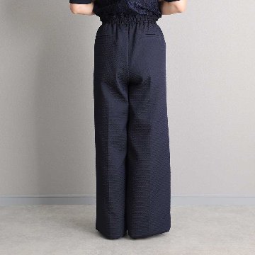 4月上旬お届け予定『Stella matelasse』 Easy wide pants NAVYの画像