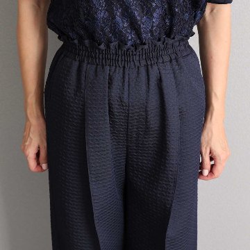 4月上旬お届け予定『Stella matelasse』 Easy wide pants NAVYの画像