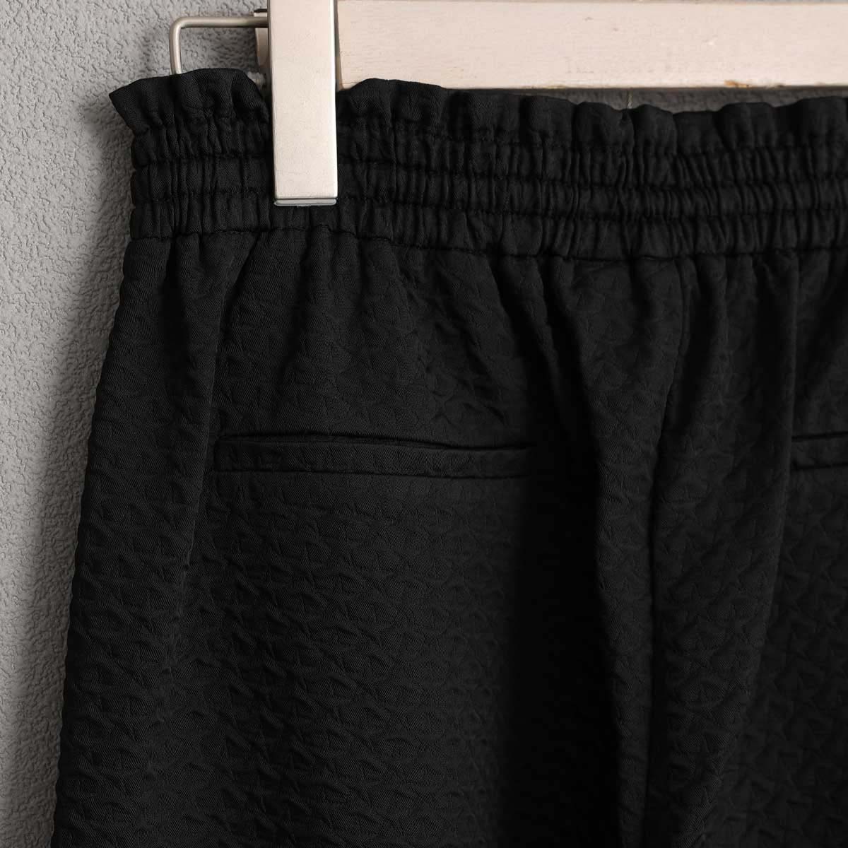 4月上旬お届け予定『Stella matelasse』 Easy wide pants BLACKの画像