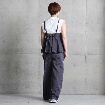 4月上旬お届け予定『Stella matelasse』 Easy wide pants C-GRAYの画像