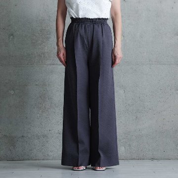 4月上旬お届け予定『Stella matelasse』 Easy wide pants C-GRAYの画像