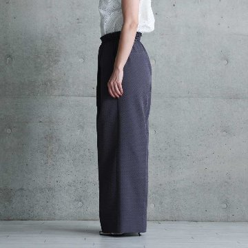 4月上旬お届け予定『Stella matelasse』 Easy wide pants C-GRAYの画像