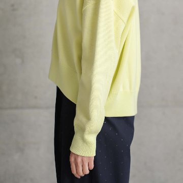 3月上旬お届け予定『Moist knit』 Cardigan YELLOWの画像