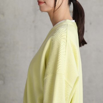 3月上旬お届け予定『Moist knit』 Cardigan YELLOWの画像