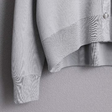 3月上旬お届け予定『Moist knit』 Cardigan GRAYの画像