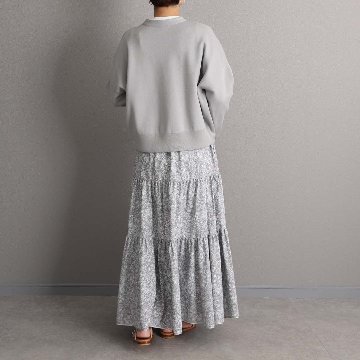 3月上旬お届け予定『Moist knit』 Cardigan GRAYの画像