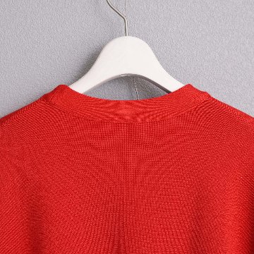 3月上旬お届け予定『Moist knit』 Cardigan REDの画像