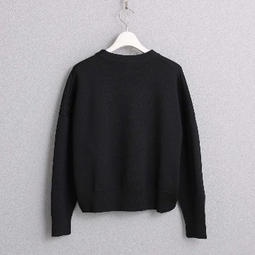 3月上旬お届け予定『Moist knit』 Cardigan BLACKの画像