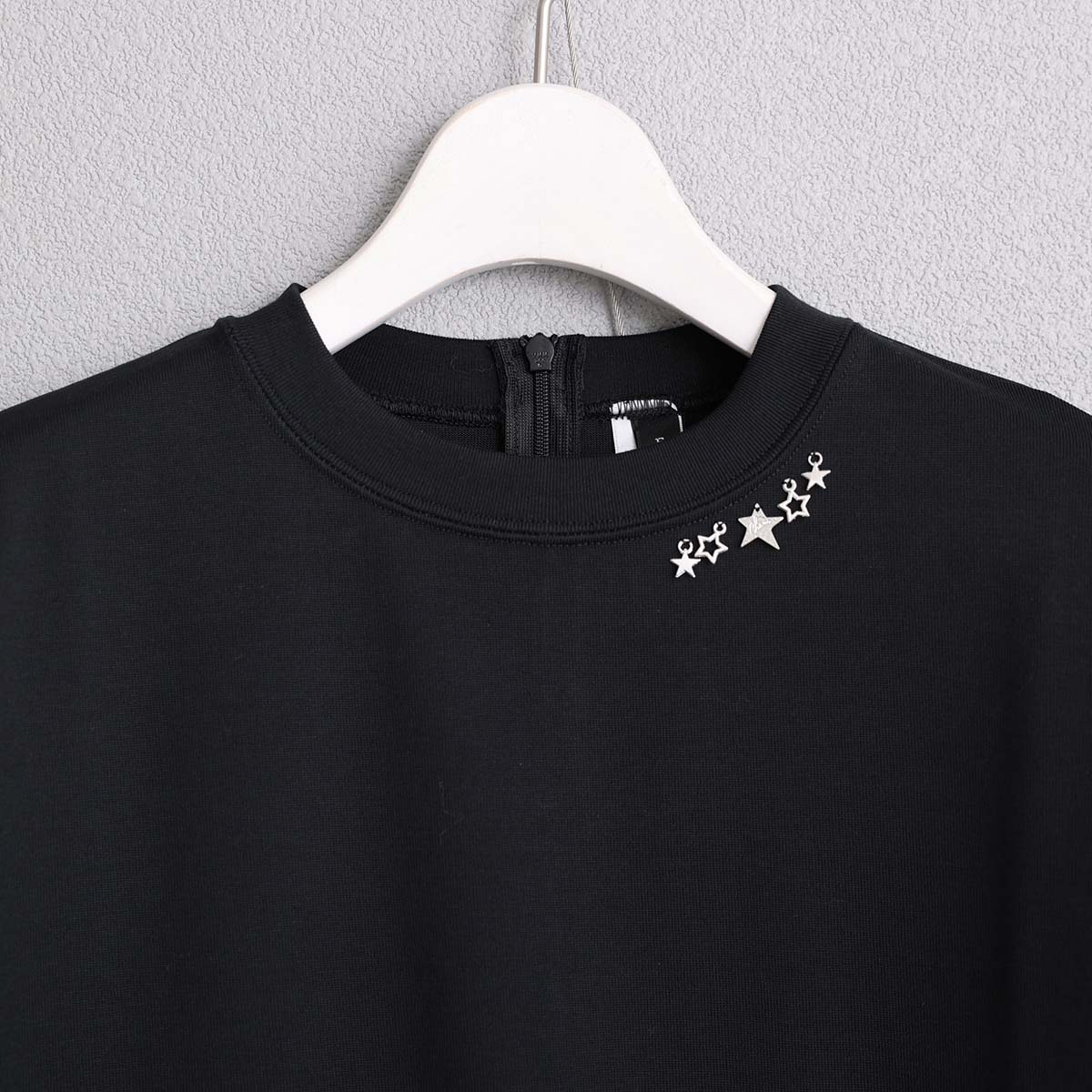 3月上旬お届け予定『Snowmelt knit』 Long sleeve tops BLACKの画像