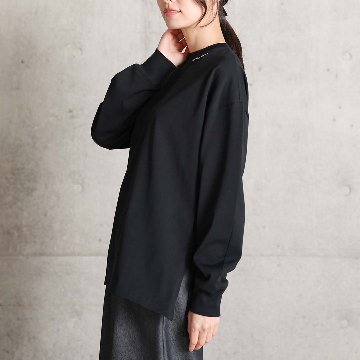 3月上旬お届け予定『Snowmelt knit』 Long sleeve tops BLACKの画像