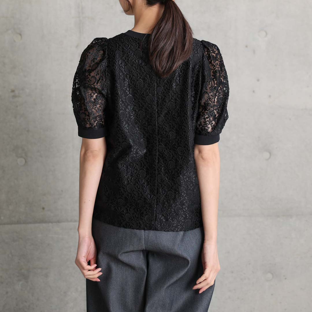 6月上旬『Paisley Lace』 Pullover tops BLACKの画像