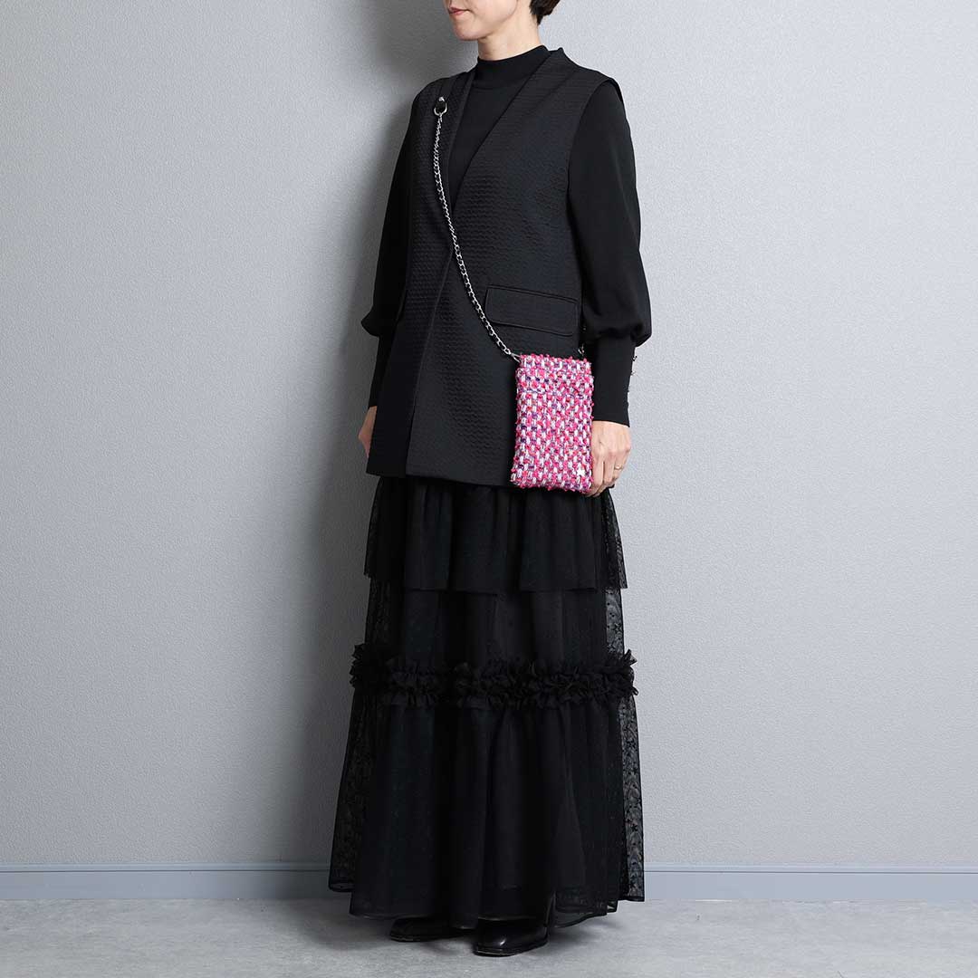 限定数ご受注商品2月下旬お届け予定『Jewel tweed』 Atelier mini pochetteの画像