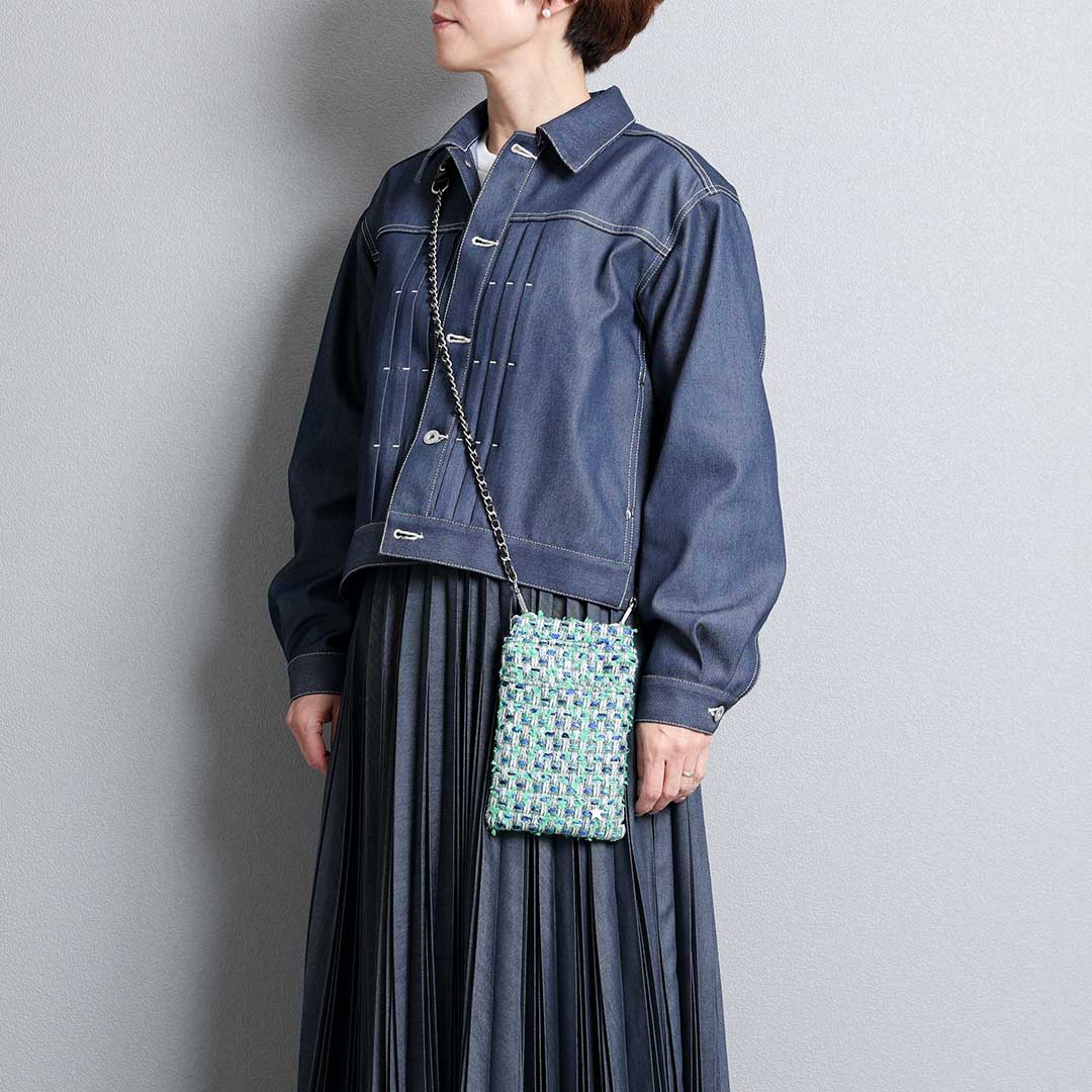 限定数ご受注商品2月下旬お届け予定『Jewel tweed』 Atelier mini pochetteの画像