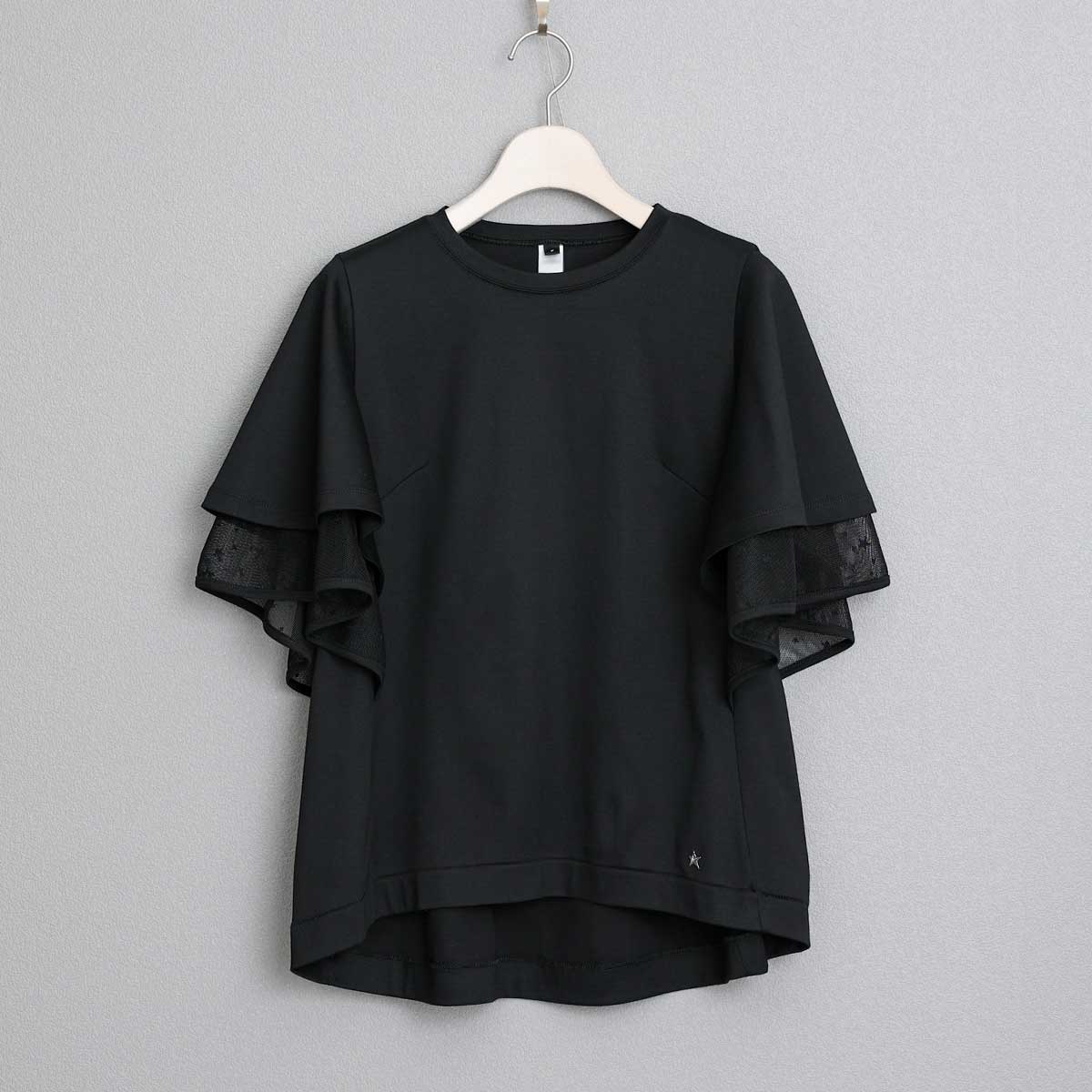 5月中旬～下旬お届け予定『Stella tulle×Whip smooth』 Cape sleeve tops【全2色】の画像