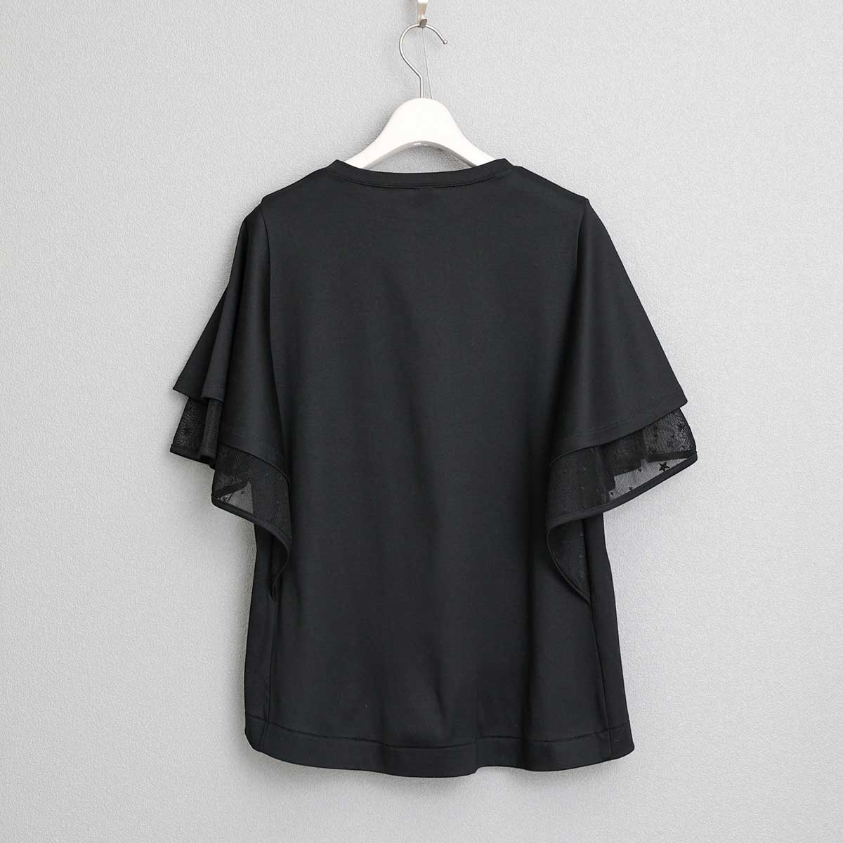 5月中旬～下旬お届け予定『Stella tulle×Whip smooth』 Cape sleeve tops【全2色】の画像