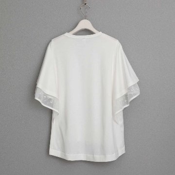 5月中旬～下旬お届け予定『Stella tulle×Whip smooth』 Cape sleeve tops【全2色】の画像