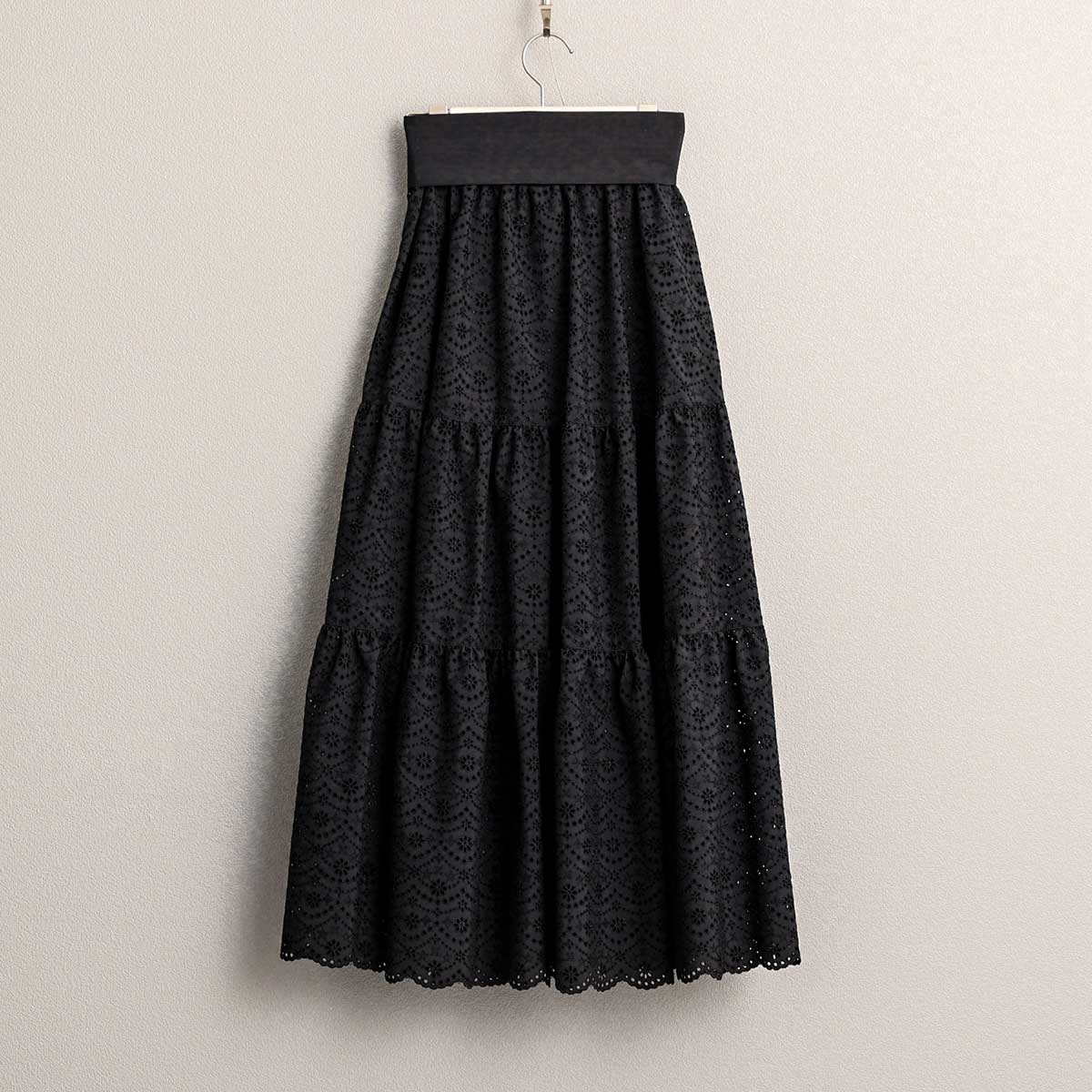 6月中旬～下旬お届け予定『The Secret Garden』 Tiered long skirt 【全3色】の画像