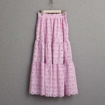 6月中旬～下旬お届け予定『The Secret Garden』 Tiered long skirt 【全3色】の画像