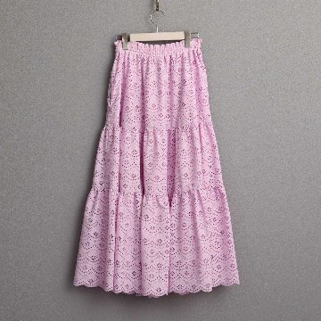 6月中旬～下旬お届け予定『The Secret Garden』 Tiered long skirt 【全3色】の画像